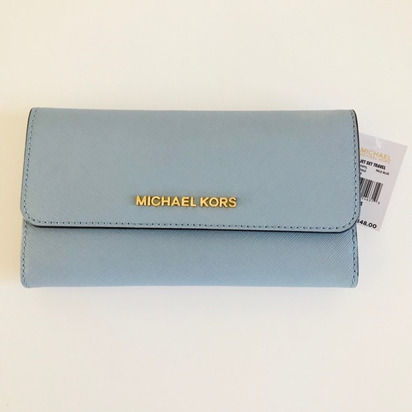 Michael Kors Handbags - NWT Michael Kors trifold Wallet Blue
